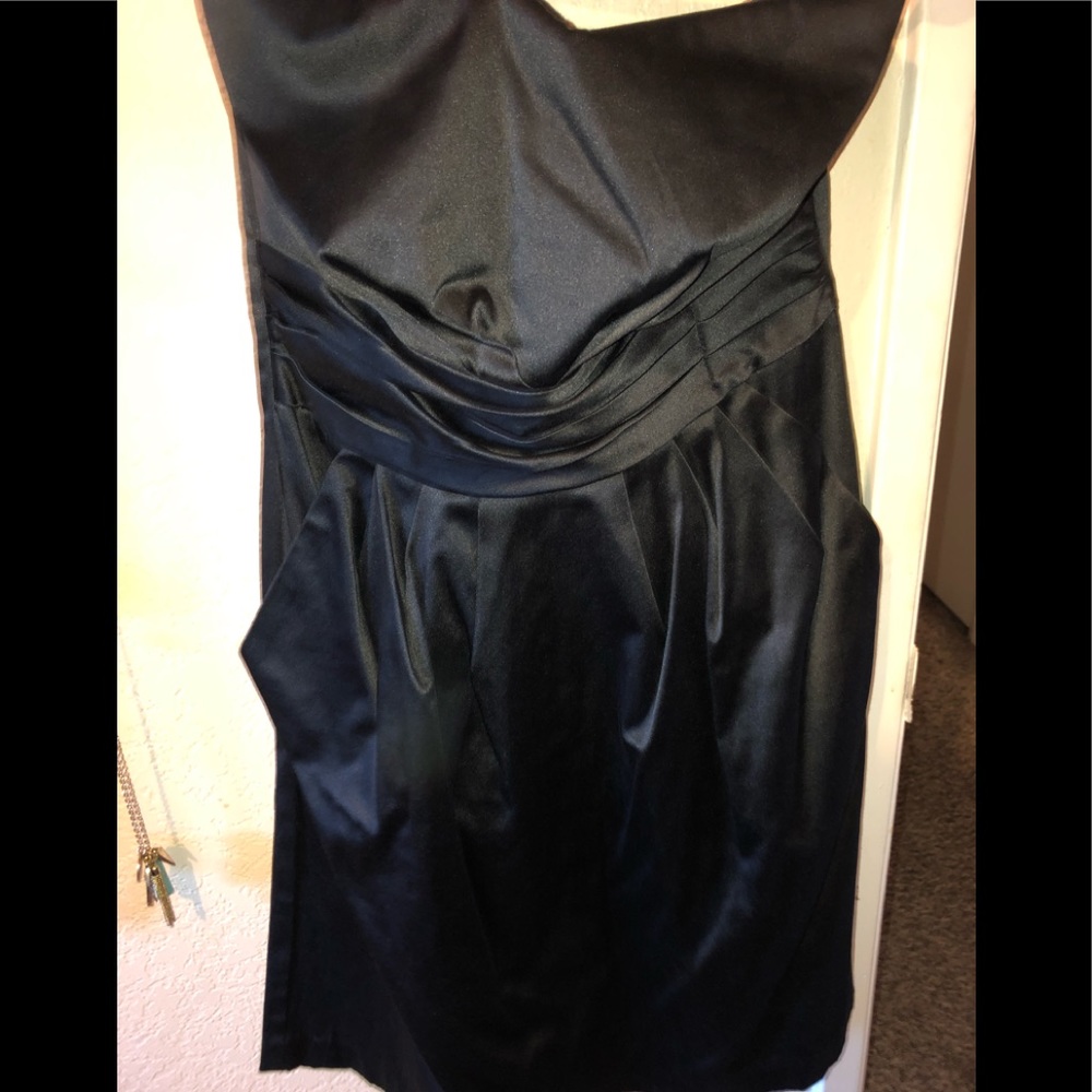 Strapless black mini size 9